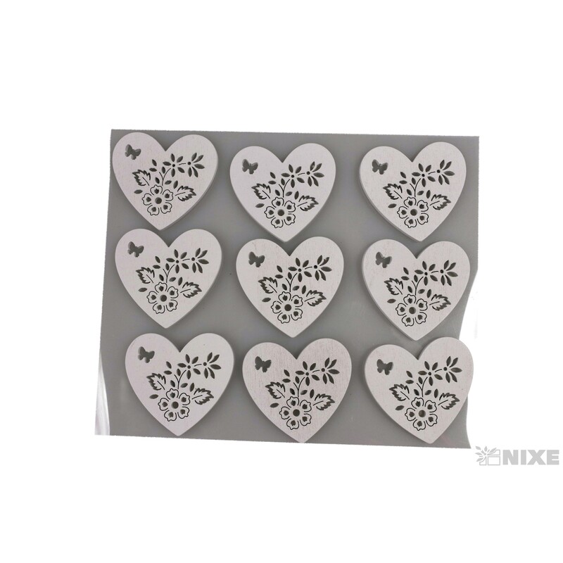 MIX NALEPOVACÍ 4x4cm 9ks*BÍLÁ