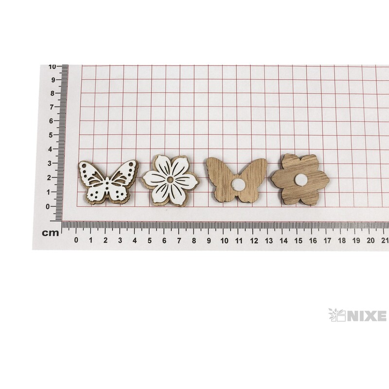 MIX NALEPOVACÍ 4x3cm 8ks*BÍLÁ