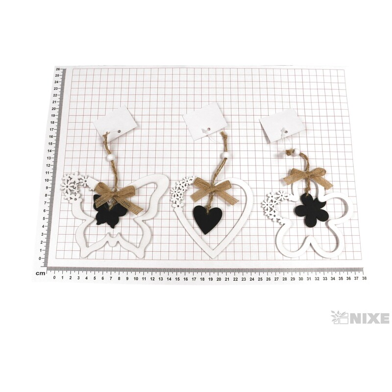 ZÁVĚS MIX VZORŮ 10x10cm*BÍLÁ