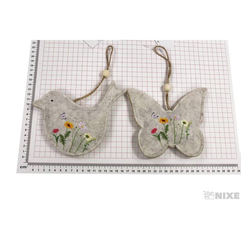 ZÁVĚS FILC MIX VZORŮ 14x15cm*