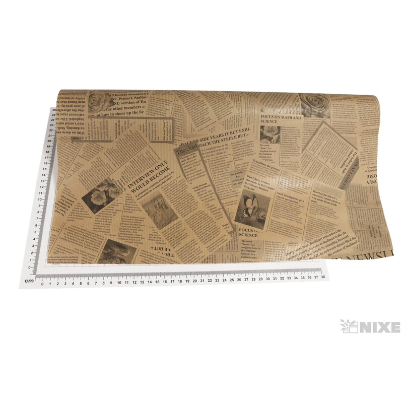 ROLE PAPÍR NEWS 49cmx10m*PŘÍRODNÍ+ČERNÁ