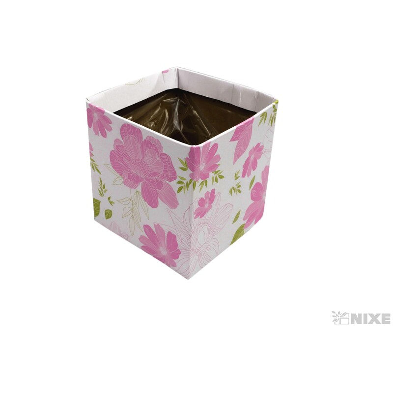 OBAL KRABICE SIMPLYJANE 12x12x12,5cm*RŮŽOVÁ