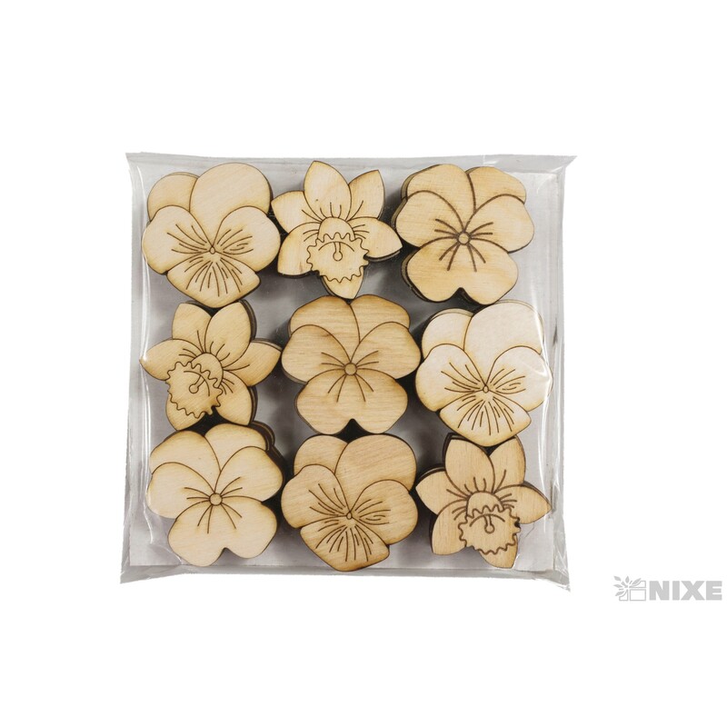 KVĚTY XD 3,5cm 36ks*PŘÍRODNÍ