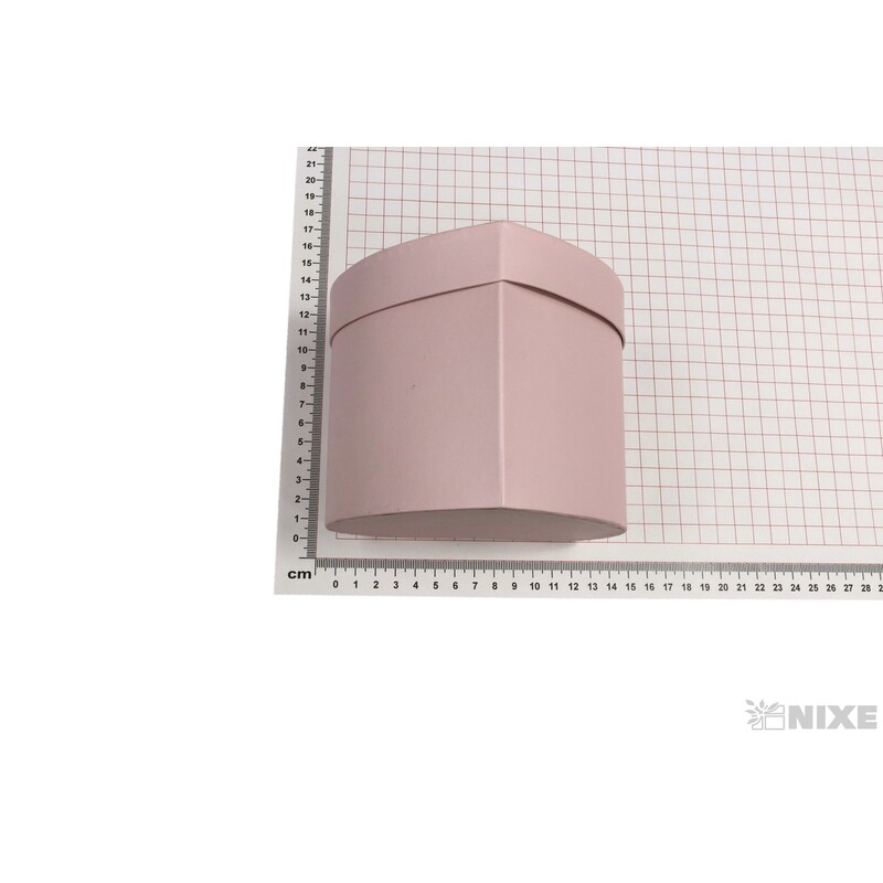 SRDCE BOX 13X11cm*RŮŽOVÁ SV.