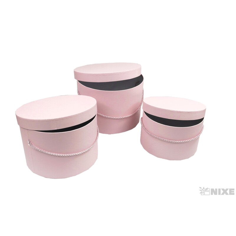 KVĚTINOVÝ BOX 24x17cm 22x15 19X14*RŮŽOVÁ SV.