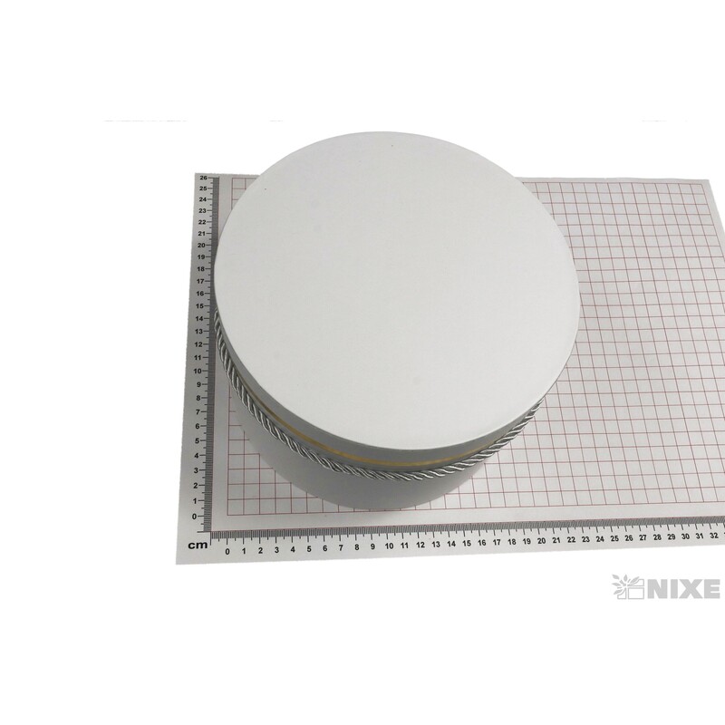 KVĚTINOVÝ BOX 24x17cm 22x15 19X14*BÍLÁ+ZLATÁ