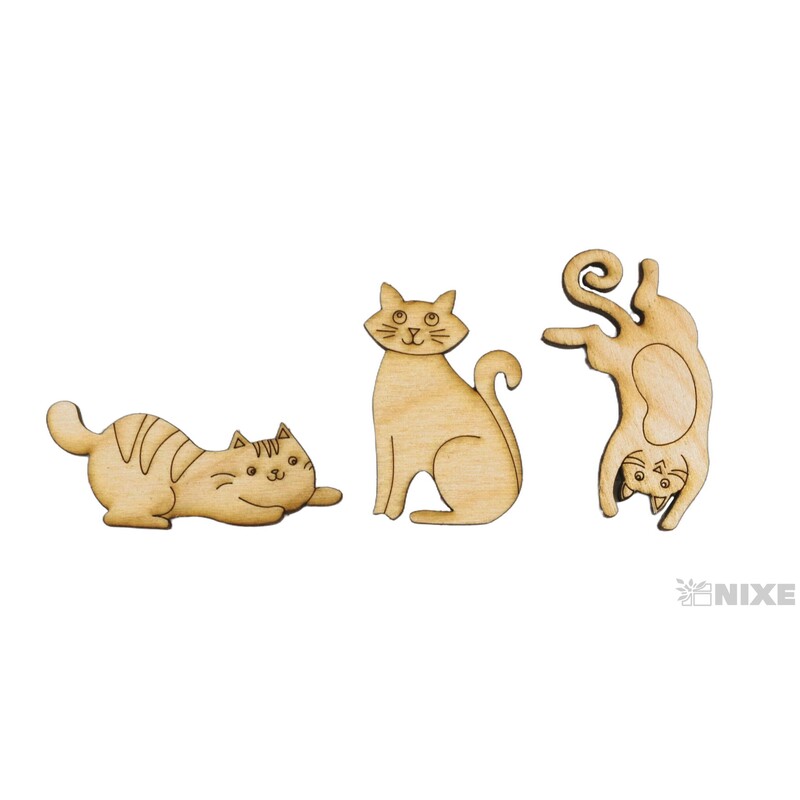 KOČKY XD 6cm 36ks*PŘÍRODNÍ