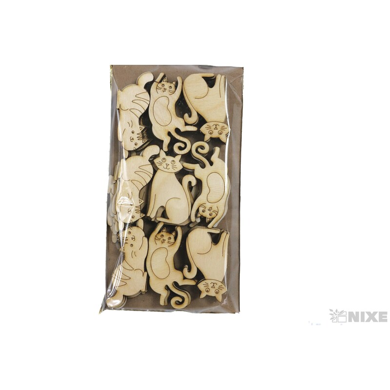 KOČKY XD 6cm 36ks*PŘÍRODNÍ