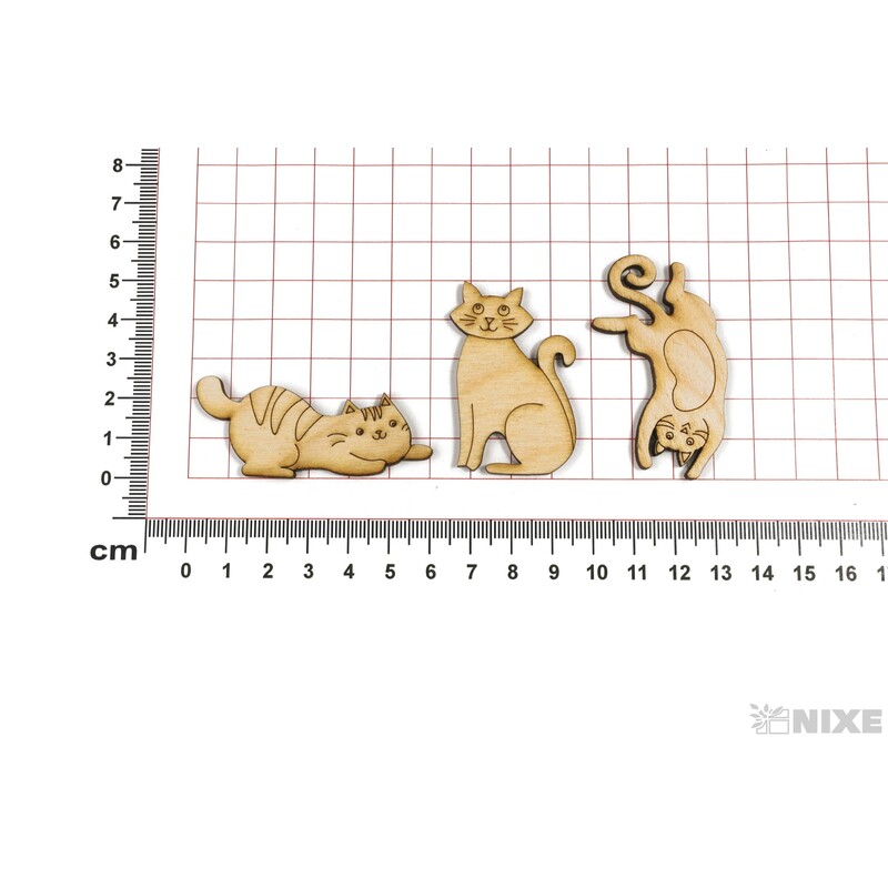 KOČKY XD 6cm 36ks*PŘÍRODNÍ