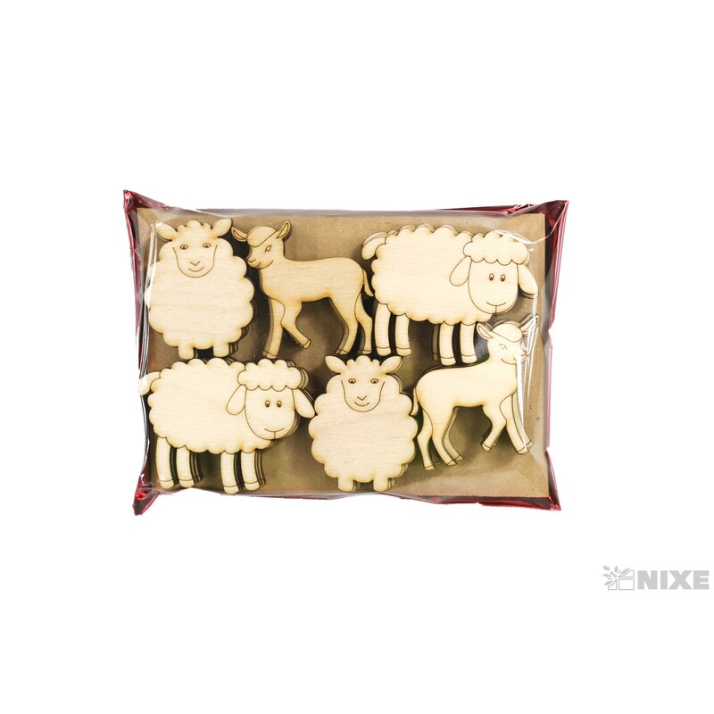 OVEČKY XD 5cm 24ks*PŘÍRODNÍ