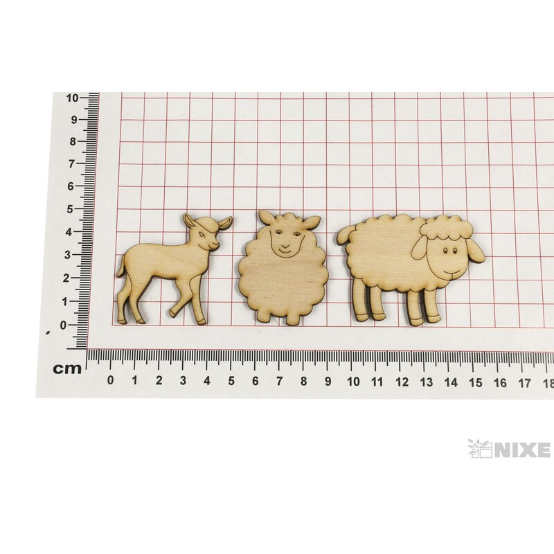 OVEČKY XD 5cm 24ks*PŘÍRODNÍ