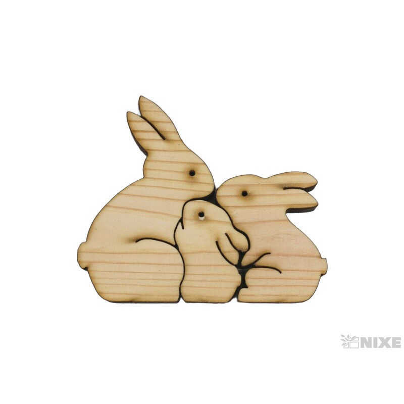 KRÁLÍCI XD SET 7x8cm*PŘÍRODNÍ