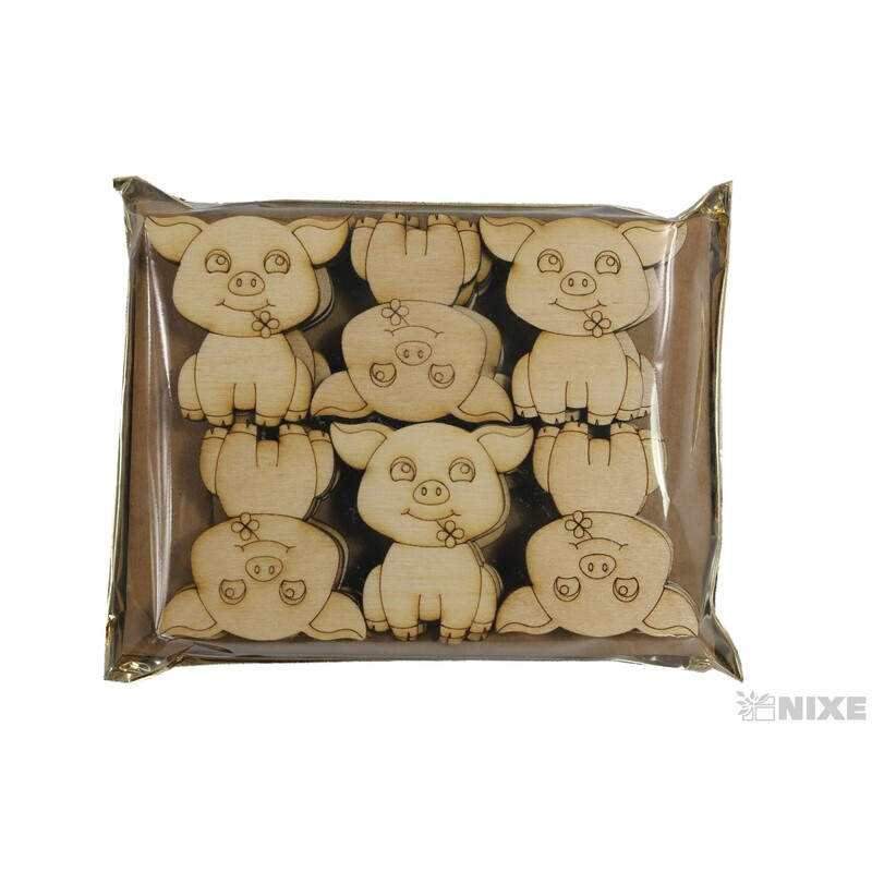 PRASÁTKO XD 4cm 24ks*PŘÍRODNÍ