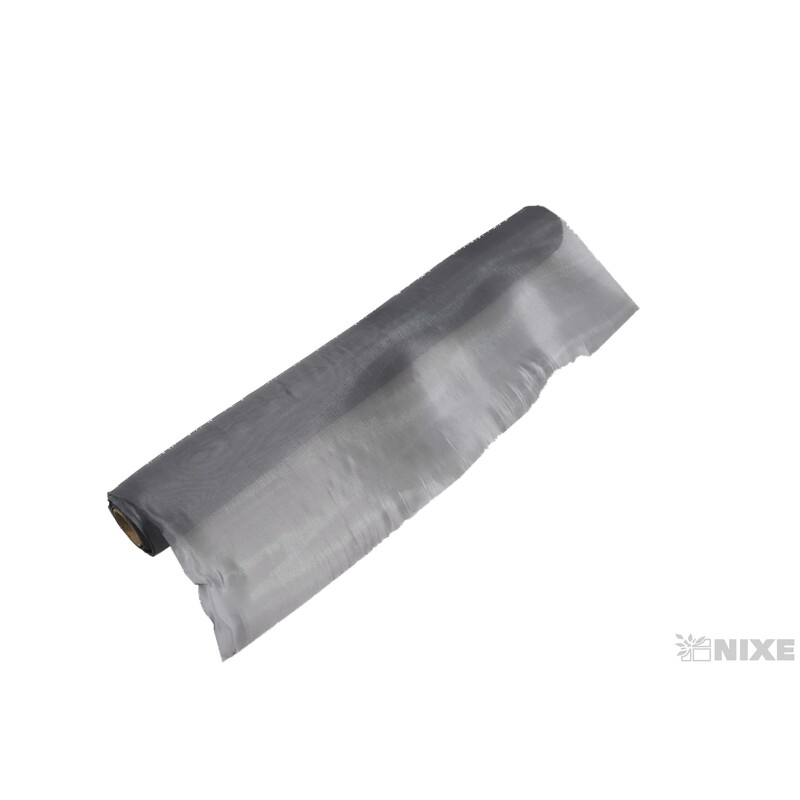 ORGANZA SATÉN 47cmx10m*ŠEDÁ