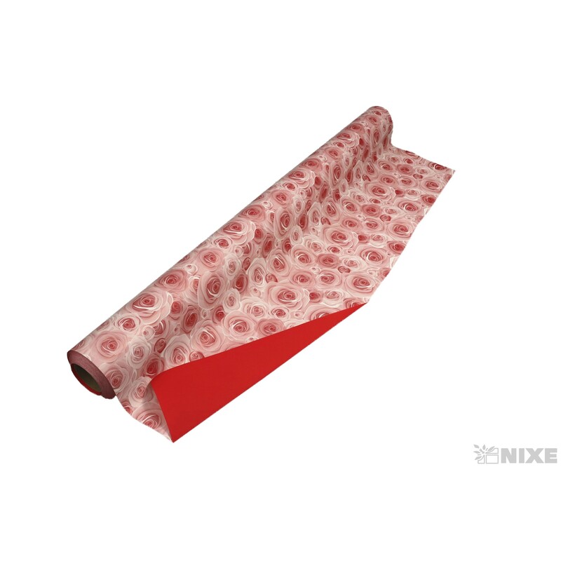 ROLE PLAST ROSELLINE 70cmx40m*ČERVENÁ+BÍLÁ