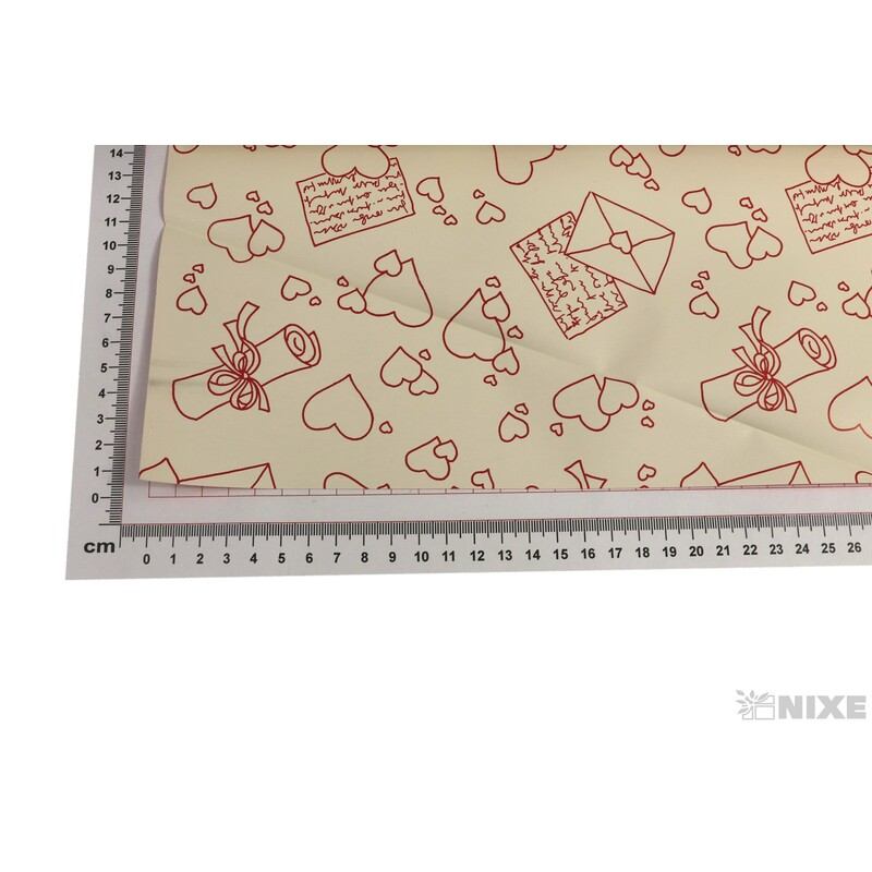 ROLE PLAST PENSIERO 70cmx40m*ČERVENÁ+KRÉMOVÁ