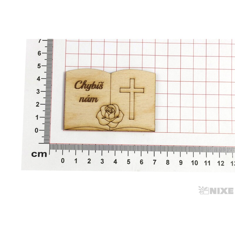 KNIHA SMUTEČNÍ XD 5x7cm 12ks*PŘÍRODNÍ