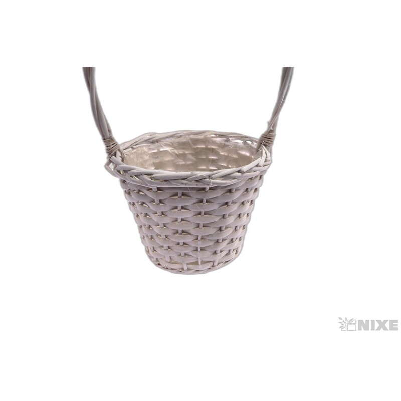KOŠ RATTAN 19x15x45cm*BÍLÁ