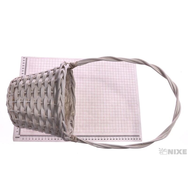 KOŠ RATTAN 19x15x45cm*BÍLÁ