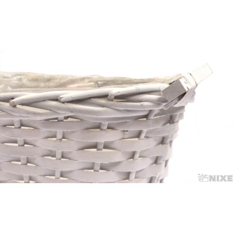 OBAL RATTAN 22x15x9cm*BÍLÁ