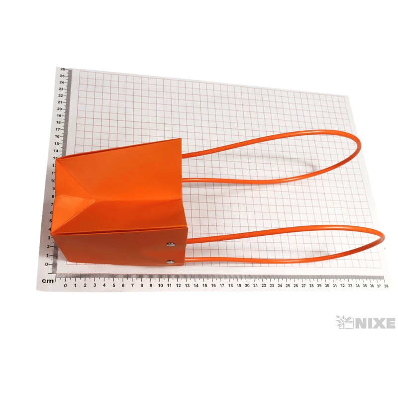 TAŠKA PLAST 12x12x08cm*ORANŽOVÁ