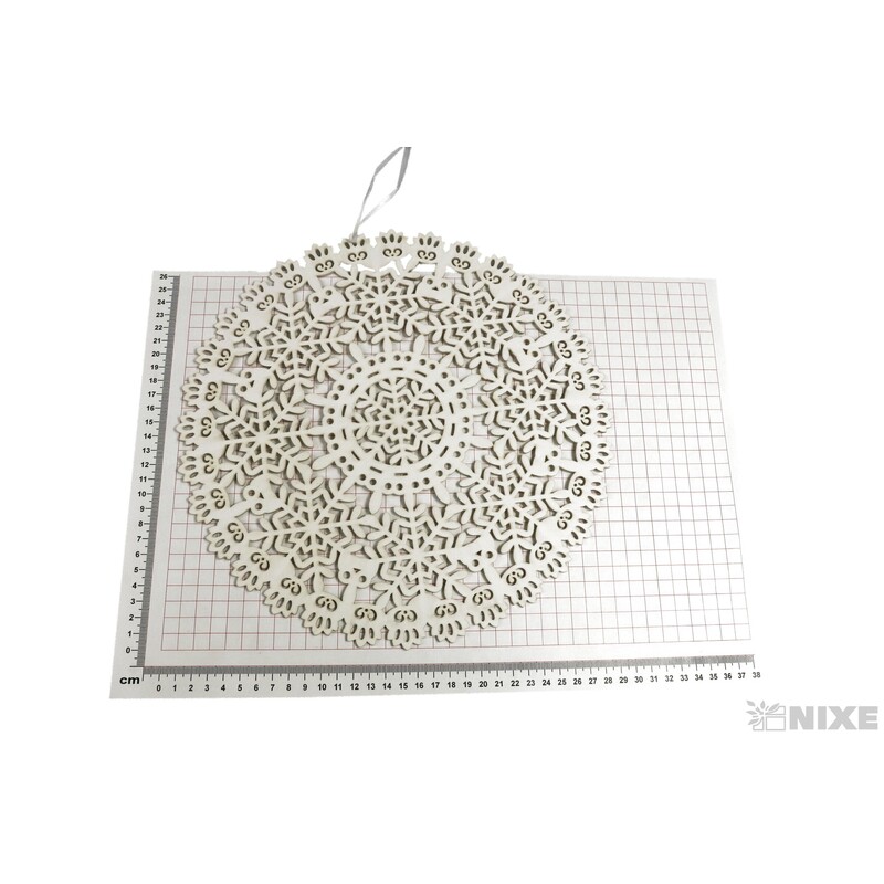 ZÁVĚS KRUH 30cm*BÍLÁ