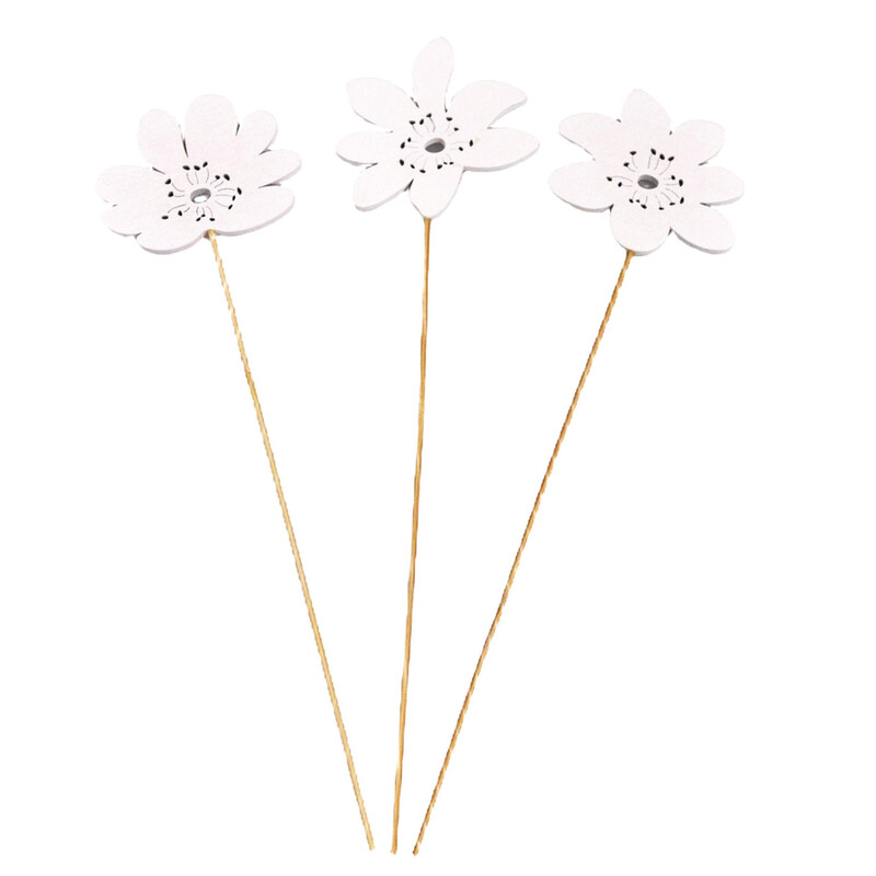 ZÁPICH KVÍTEK 6,5x27cm 5ks*BÍLÁ