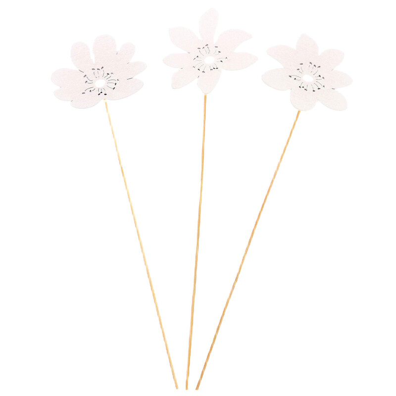 ZÁPICH KVÍTEK 6,5x27cm 5ks*BÍLÁ