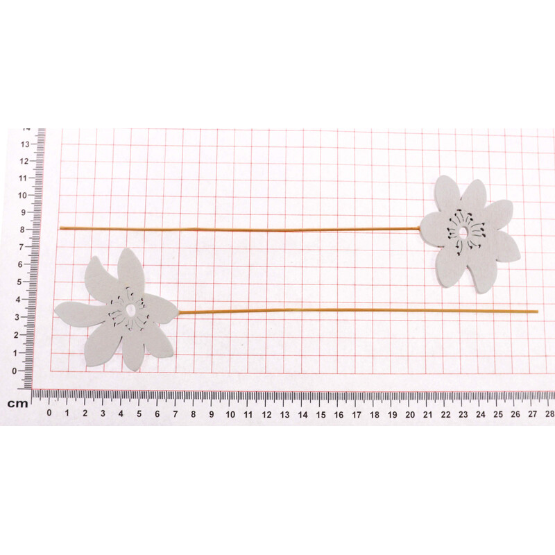 ZÁPICH KVÍTEK 6,5x27cm 5ks*BÍLÁ