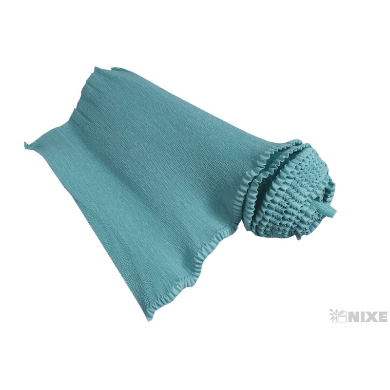 KREP VLNKA 25cmx2,5m*17E3 TYRKYSOVÁ