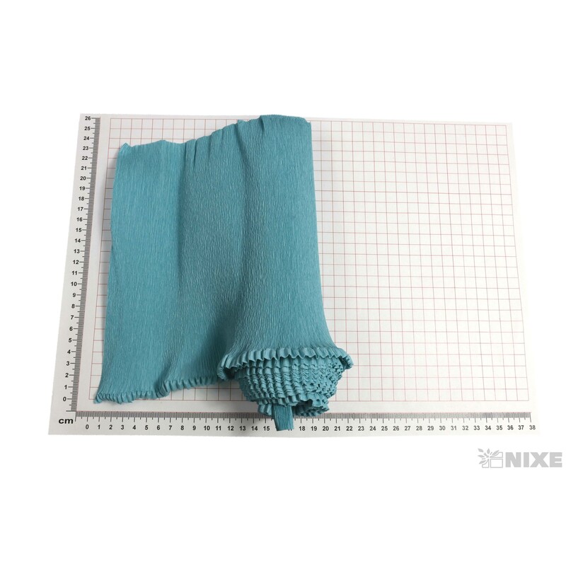 KREP VLNKA 25cmx2,5m*17E3 TYRKYSOVÁ