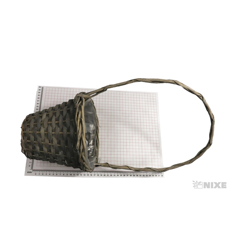 KOŠÍK 50x18x17cm*ŠEDÁ