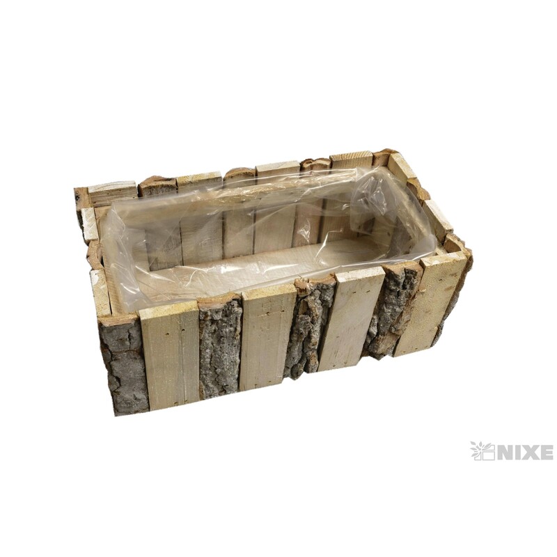 OBAL DŘEVO 22x10cm*BÍLÁ