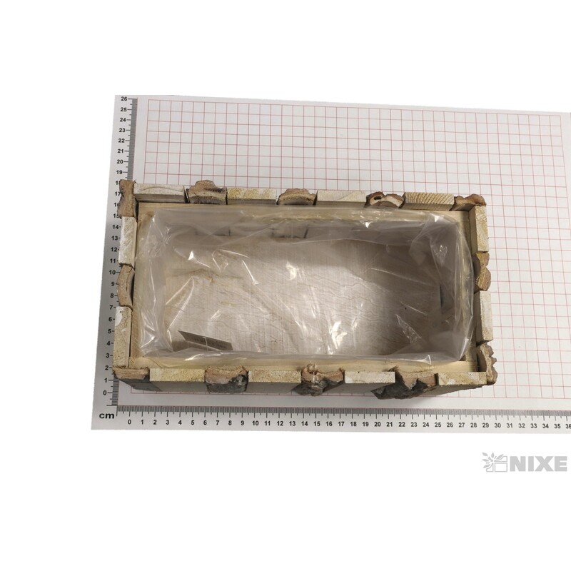 OBAL DŘEVO 22x10cm*BÍLÁ