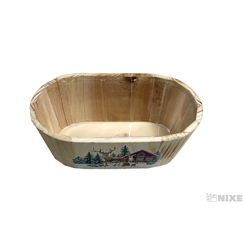 OBAL D VÁNOCE 22x11,5x81cm*BÍLÁ