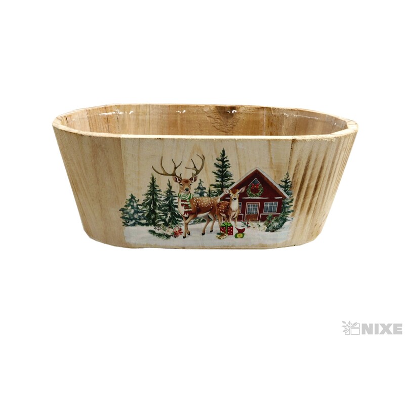 OBAL D VÁNOCE 22x11,5x81cm*BÍLÁ