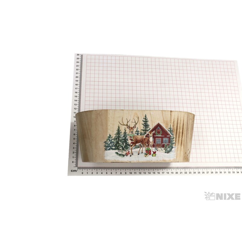 OBAL D VÁNOCE 22x11,5x81cm*BÍLÁ