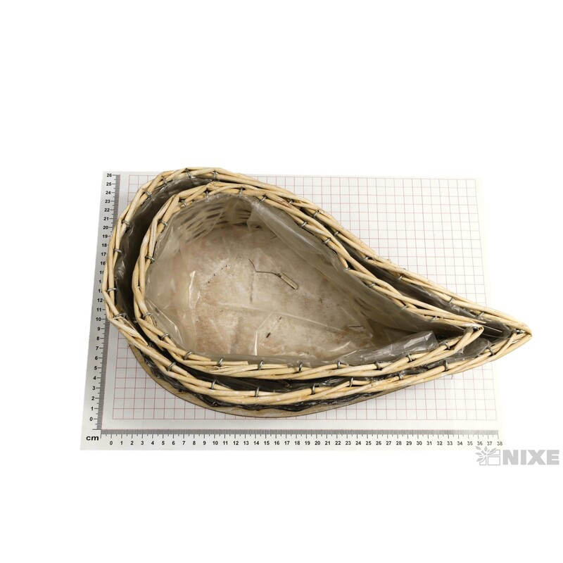 OBAL PROUTÍ SLZA 35x17x9cm 28X15X8*PŘÍRODNÍ