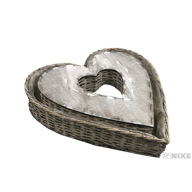 OBAL SRDCE PROUTÍ 55x52x9cm 45X43X9*PŘÍRODNÍ