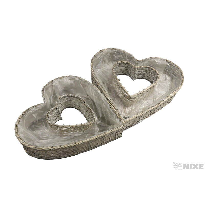 OBAL SRDCE PROUTÍ 55x52x9cm 45X43X9*PŘÍRODNÍ