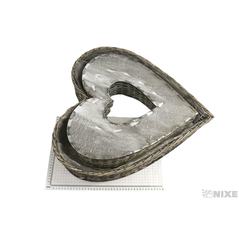 OBAL SRDCE PROUTÍ 55x52x9cm 45X43X9*PŘÍRODNÍ