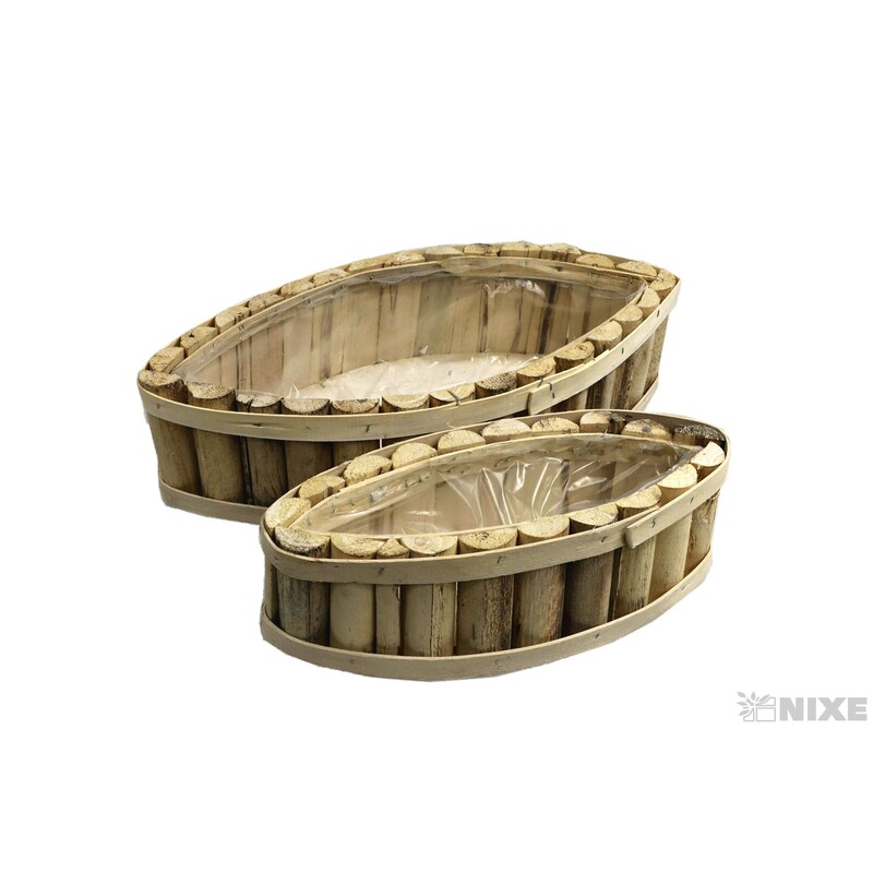 OBAL DŘEVO 34x15x10cm 25X7,5X7,5*BÍLÁ