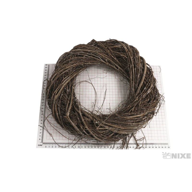 VĚNEC RÉVA 35cm*HNĚDÁ+BÍLÁ