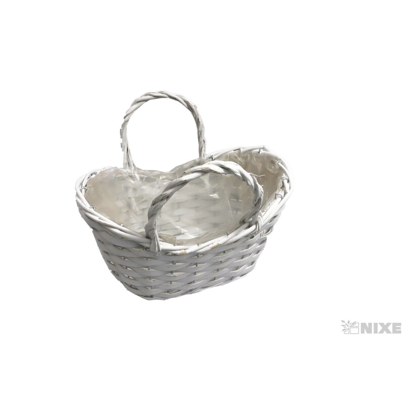 KOŠÍK 24x10x15cm*BÍLÁ