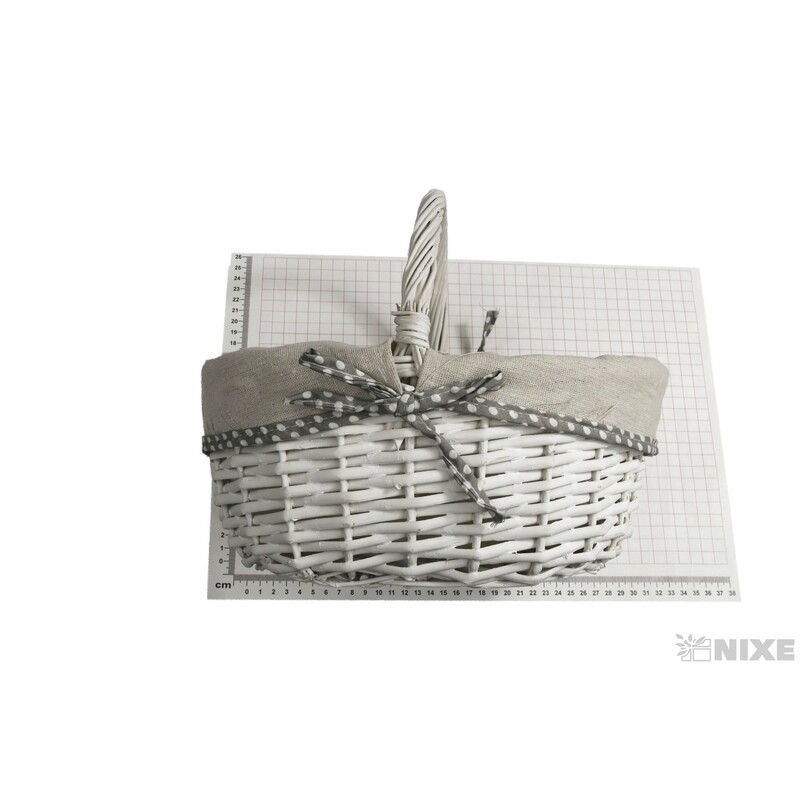 KOŠÍK 26x19x13cm*BÍLÁ