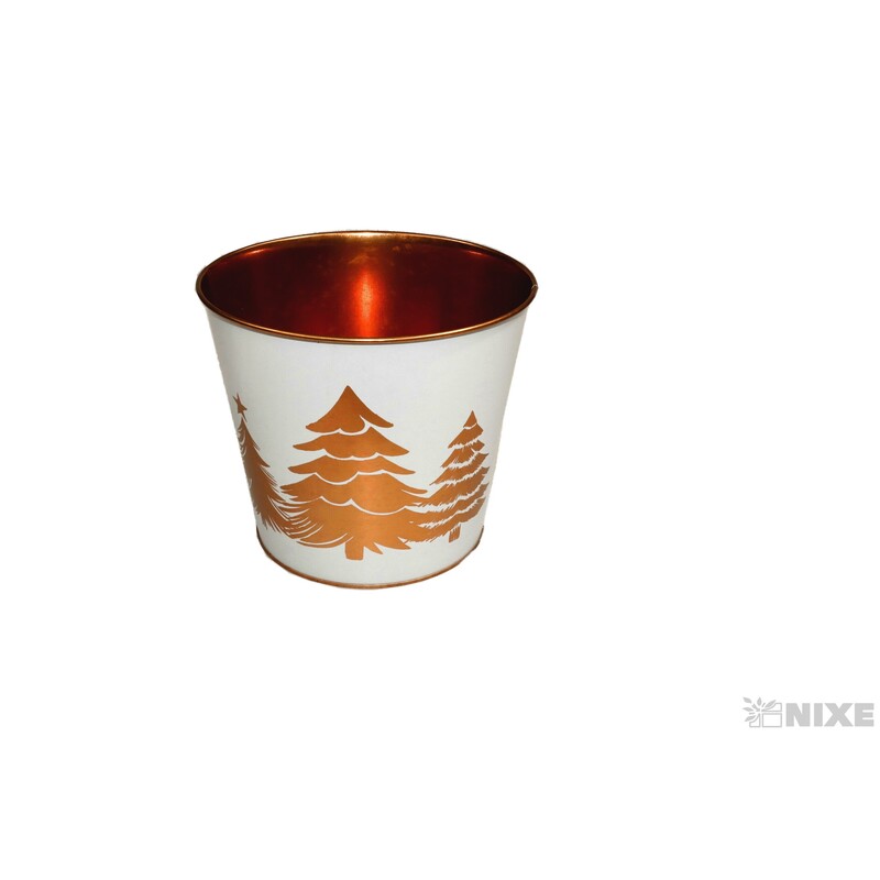 PLECHOVÝ OBAL VÁNOCE 17x15cm*MIX BAREV