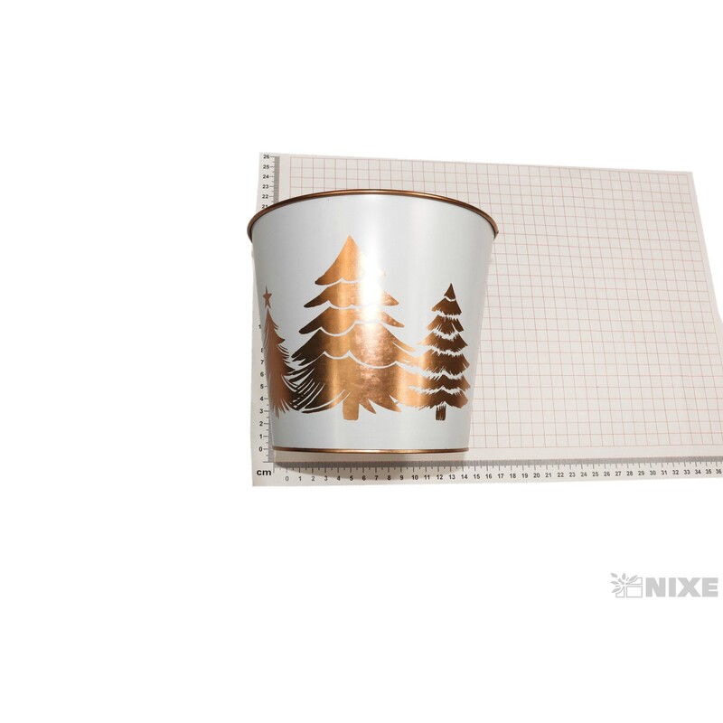 PLECHOVÝ OBAL VÁNOCE 17x15cm*MIX BAREV