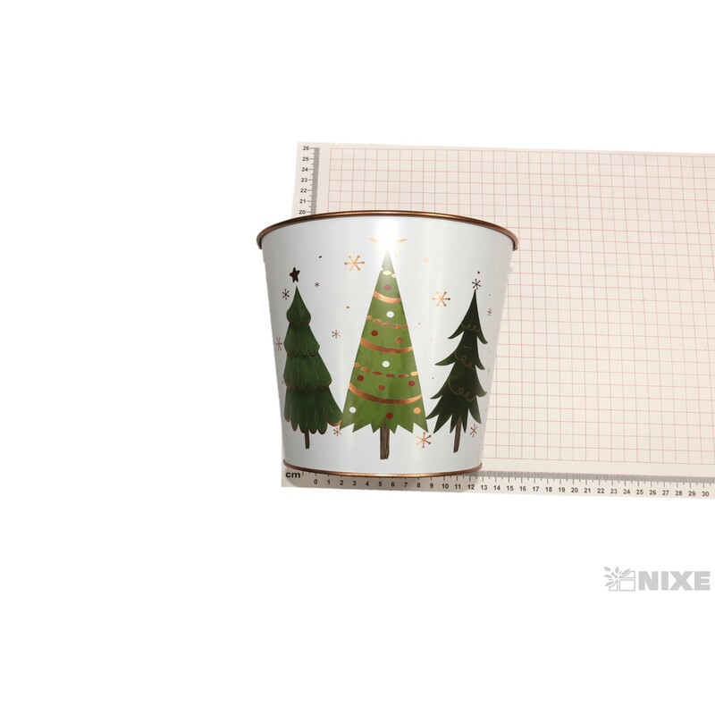 PLECHOVÝ OBAL VÁNOCE 17x15cm*MIX BAREV