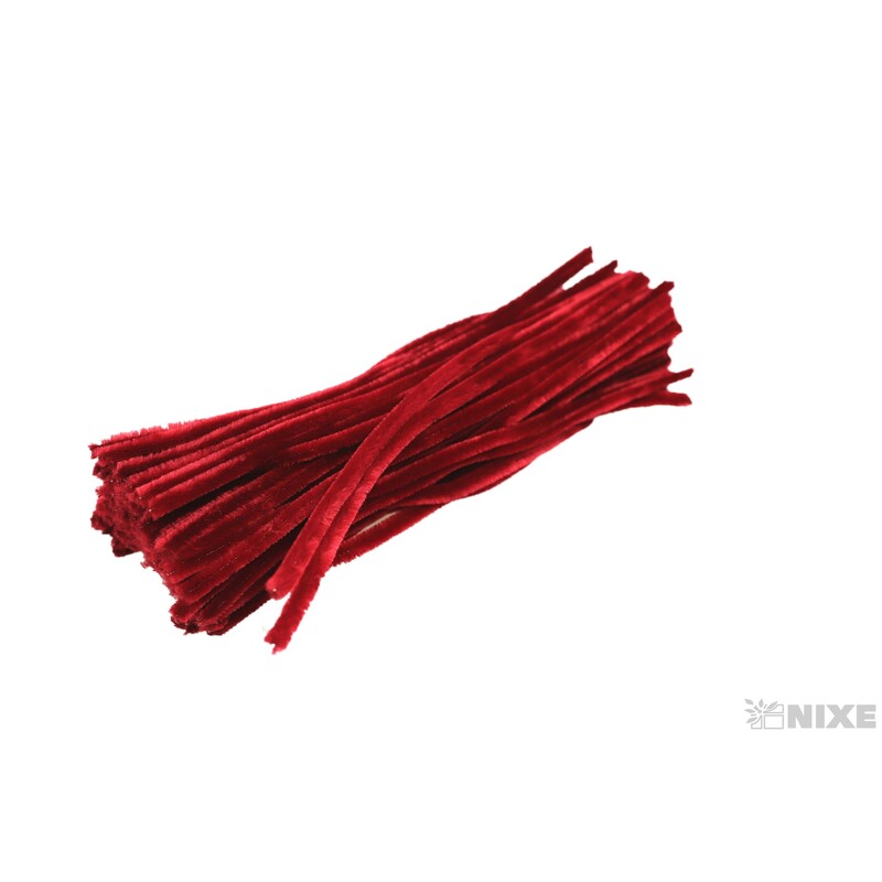 DRÁTEK ŽINYLKA 8mmx31cm 100ks*BORDOVÁ