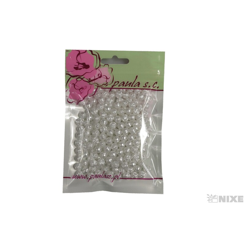 KORÁLKY 8mm cca 208ks*PERLEŤOVÁ